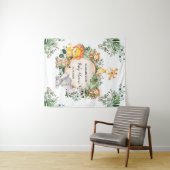 Tenture Jungle neutre Safari Animaux Baby shower sauvage U (En situation (horizontale))