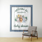 Tenture Jungle neutre Safari Animaux Baby shower sauvage U (En situation)