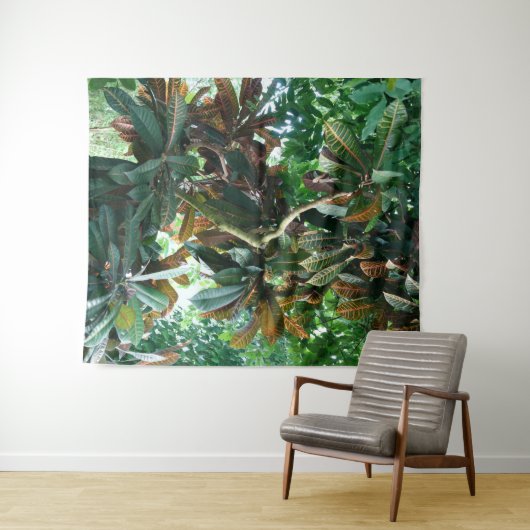 Tenture Jungle tropicale verte (En situation (horizontale))