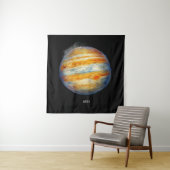 Tenture Jupiter Planet Artwork - Illustration de l'espace  (En situation)
