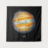 Tenture Jupiter Planet Artwork - Illustration de l'espace  (Devant)
