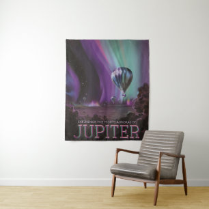 Tenture Jupiter Travel by Hot Air Balloon Bighty Aurora