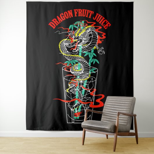 Tenture Jus de fruit du dragon (En situation)