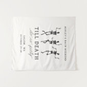 Tenture Jusqu'à ce que la mort nous fassions la fête Week- (Devant (Horizontal))