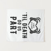 Tenture Jusqu'à ce que la mort nous sépare Mariage personn (Devant (Horizontal))