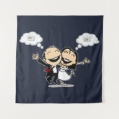 Tenture Just married (Devant)