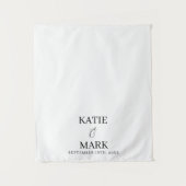 Tenture Just Married Wedding Fabric Car Banner Sign (Devant)