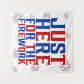 Tenture Juste Ici Pour Le Feu D'Artifice Drôle Pour Deux (Devant (Horizontal))