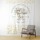 Tenture Juste marié 50e anniversaire de Mariage Contexte (En situation)