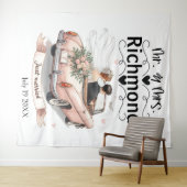 Tenture Juste Marié Getaway - Contexte Mariage (En situation (horizontale))