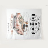 Tenture Juste Marié Getaway - Contexte Mariage (Devant (Horizontal))