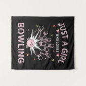 Tenture Juste Une Fille Qui Aime Le Bowling (Devant (Horizontal))