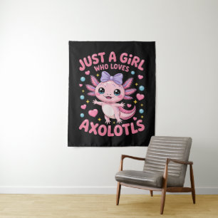 Tenture Juste Une Fille Qui Aime Les Axolotls