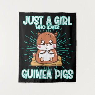 Tenture Juste Une Fille Qui Aime Les Cochons De Guinée
