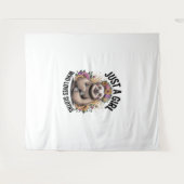 Tenture juste une fille qui aime les paresseux (Devant (Horizontal))