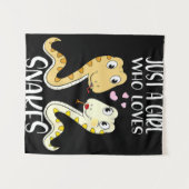 Tenture Juste Une Fille Qui Aime Les Serpents J'Aime La Fi (Devant (Horizontal))