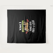 Tenture Juste Une Fille Qui Aime Lynx Animal Chat (Devant (Horizontal))