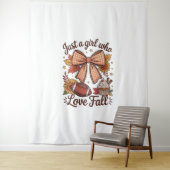 Tenture Juste une fille qui aime tomber Cosy (En situation)