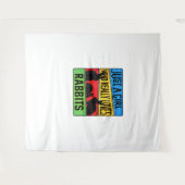 Tenture Juste une fille qui aime vraiment les lapins (Devant (Horizontal))