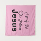 Tenture Juste une fille qui suit Jésus (Devant (Horizontal))