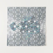 Tenture Kabbalah l'arbre de la coquille et de la perle (Devant (Horizontal))