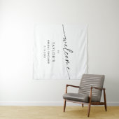 Tenture KAIA Mariage Minimaliste Bienvenue  (En situation (horizontale))