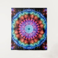 Kaleidoscope Arc-en-ciel vibrant coloré Mandala
