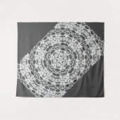 Tenture kaléidoscope marocain-africain motif sombre (Devant (Horizontal))