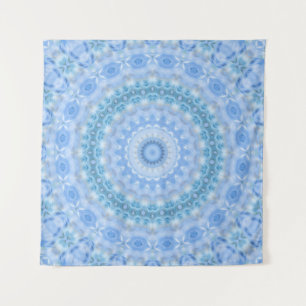 Tenture Kaleidoscopic summer circle mosaic print blue colo