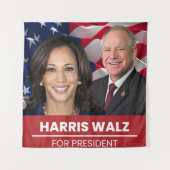 Tenture Kamala Harris Tim Walz (Devant)