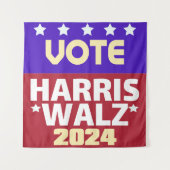 Tenture Kamala Harris Tim Walz 2024 (Devant)