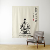 Tenture Karate 5e Précepte - Mentalité avant Technique (En situation)