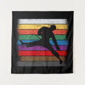 Tenture Karate Belt Colors Silhouette (Devant (Horizontal))