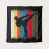 Tenture Karate Belt Colors Silhouette (Devant)