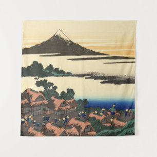 Tenture Katsushika Hokusai  Aube dans la province de Kai 
