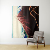 Tenture Katsushika Hokusai - Éclairages sous le sommet (En situation)