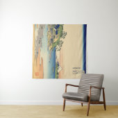 Tenture Katsushika Hokusai Enoshima dans la province de Sa (En situation (horizontale))