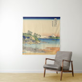 Tenture Katsushika Hokusai Enoshima dans la province de Sa (En situation)