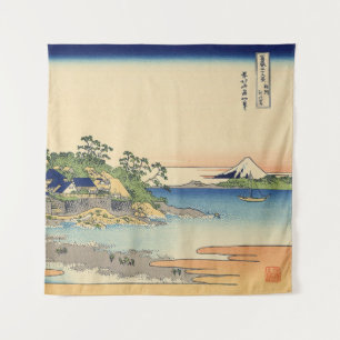 Tenture Katsushika Hokusai Enoshima dans la province de Sa