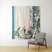 Tenture Katsushika Hokusai - Maison de thé à Koishikawa (En situation)