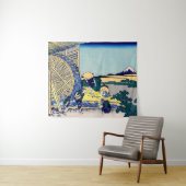 Tenture Katsushika Hokusai - Moulin à eau à Onden (En situation (horizontale))