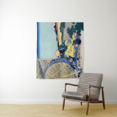 Tenture Katsushika Hokusai - Moulin à eau à Onden (En situation)