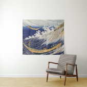 Tenture Katsushika Hokusai. vagues (En situation (horizontale))