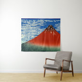 Tenture Katsushika Hokusai - Vent Fin, Matin Clair (En situation (horizontale))