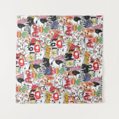 Tenture kawaii funny pet design - cute animal lover  (Devant (Horizontal))