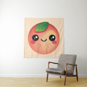 Tenture Kawaii Peach