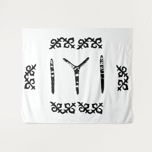 Tenture Kayi Tribe - Drapeau IYI (Devant (Horizontal))