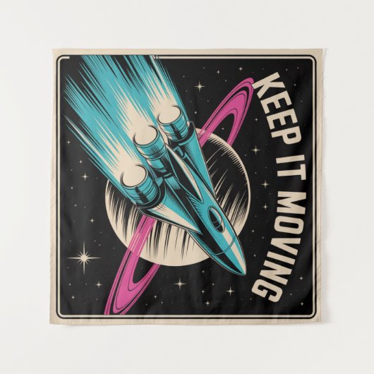 Tenture Keep It Moving (Devant (Horizontal))