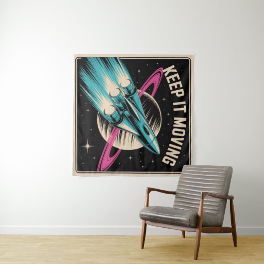 Tenture Keep It Moving (En situation (horizontale))