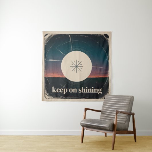 Tenture Keep On Shining (En situation)